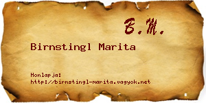 Birnstingl Marita névjegykártya